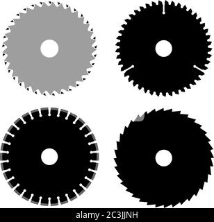 Illustration du vecteur de l'icône du disque de scie circulaire Illustration de Vecteur