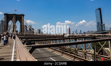 Pont de Brooklyn Banque D'Images