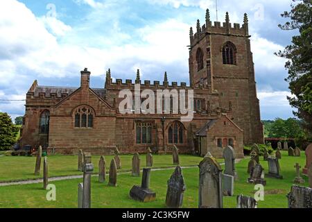 Eglise Saint-Michel et All Angels, 23 Wirswall Rd, Marbury, Whitchurch, Cheshire, Angleterre, Royaume-Uni, SY13 4LL Banque D'Images