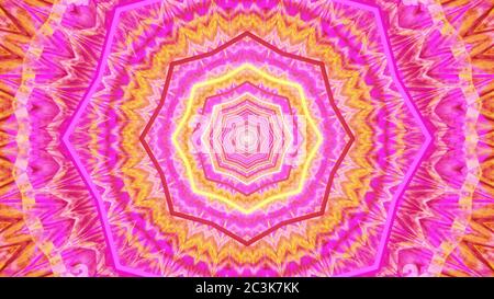 Illustration sympa avec fond de lumière techno futuriste de science-fiction colorée Banque D'Images