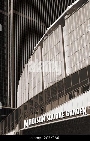 Madison Square Gardens, Midtown Manhattan, New York, États-Unis Banque D'Images