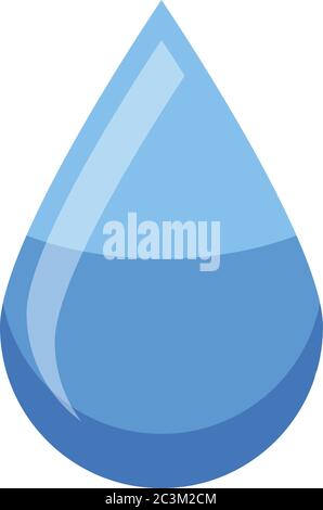 Goutte d'eau, l'icône de style isométrique Illustration de Vecteur
