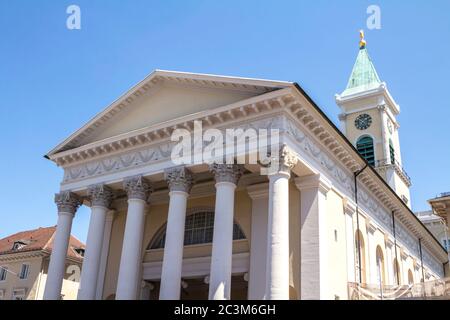 Karlsruhe, Allemagne : Eglise évangélique de Karlsruhe. Karlsruhe, Bade-Wurtemberg, Allemagne. Banque D'Images