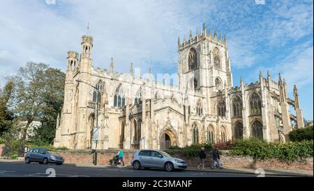 La première classe classée église paroissiale médiévale de St Mary à Beverley, dans le Yorkshire de l'est Banque D'Images