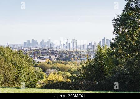 Objectif sélectif d'une vue imprenable sur la santé de Hampstead Royaume-Uni - idéal pour les fonds d'écran Banque D'Images