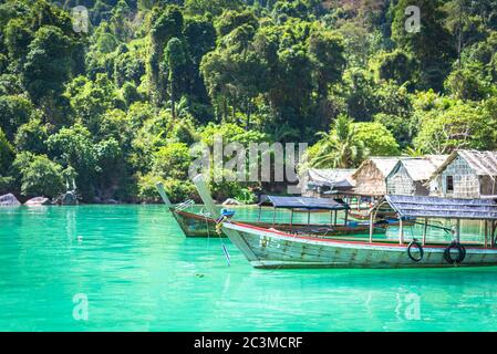 village tzigane de l'île de surin, Khao Lak, Thaïlande Banque D'Images