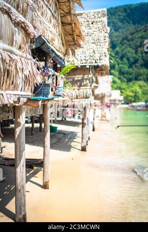 village tzigane de l'île de surin, Khao Lak, Thaïlande Banque D'Images