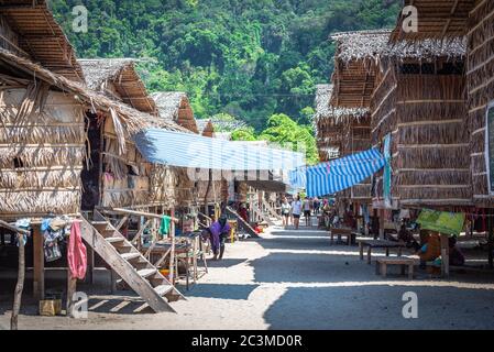 village tzigane de l'île de surin, Khao Lak, Thaïlande Banque D'Images