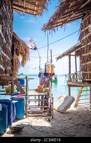 village tzigane de l'île de surin, Khao Lak, Thaïlande Banque D'Images