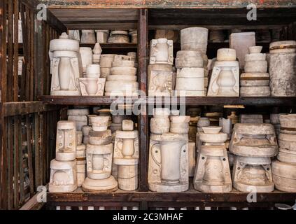 Moules en poterie de plâtre à la poterie de Middleport Stoke sur Trent Staffordshire Banque D'Images