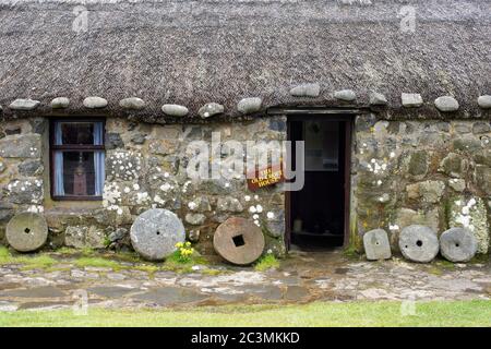 La maison Old Croft au musée Skye de la vie de l'île (Musée Osmigarry Croft), Trotternish, île de Skye, Écosse, Royaume-Uni Banque D'Images