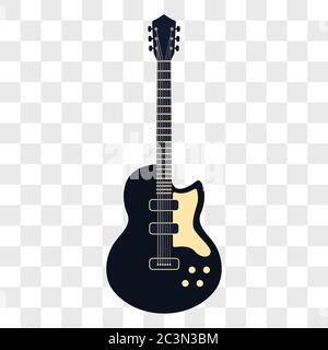 instruments de musique de guitare acoustique isolés sur fond transparent. illustration vectorielle Illustration de Vecteur