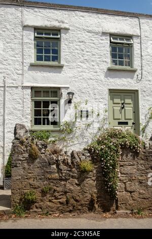 Wrington; un village somerset. Chalets somerset Banque D'Images