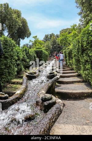 3 juin 2018 - Bagnaia, Latium, Italie - Villa Lante est un jardin maniériste de surprise près de Viterbo, en Italie centrale, attribué à Jacopo Barozzi da Vign Banque D'Images