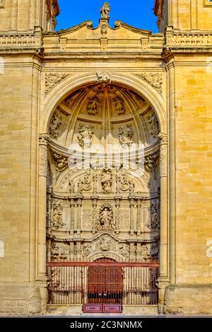 Co-cathédrale de Santa María de la Retonda, Logroño, la Rioja, Espagne Banque D'Images