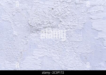 vieux stuc blanc sur le mur. Fond blanc Banque D'Images