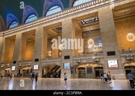 Grand Central est vide en raison de la pandémie COVID-19, le 2020 juin, à New York, aux États-Unis Banque D'Images