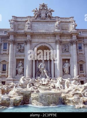 La Fontaine de Trevi (Fontana di Trevi), Trevi, Rome (Roma), Lazio Region, Italie Banque D'Images