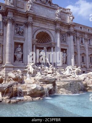 La Fontaine de Trevi (Fontana di Trevi), Trevi, Rome (Roma), Lazio Region, Italie Banque D'Images