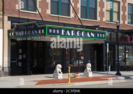 Fargoan Cafe sur Broadway, Fargo, Dakota du Nord, États-Unis Banque D'Images