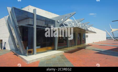 Guayaquil, Guayas / Equateur - septembre 4 2016: Vue sur l'entrée du Musée d'anthropologie et d'art contemporain au Malecon 2000 dans le Cit Banque D'Images