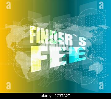 Frais de recherche de mot sur digital touch screen Banque D'Images