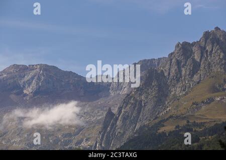 Benasque, Huesca/Espagne; 22 août 2017. Le parc naturel de Posets-Maladeta est un espace naturel protégé espagnol. Il comprend deux de la plus haute montagne Banque D'Images