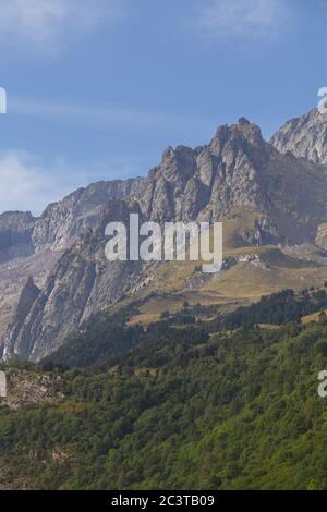 Benasque, Huesca/Espagne; 22 août 2017. Le parc naturel de Posets-Maladeta est un espace naturel protégé espagnol. Il comprend deux de la plus haute montagne Banque D'Images