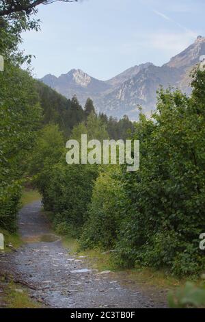 Benasque, Huesca/Espagne; 22 août 2017. Le parc naturel de Posets-Maladeta est un espace naturel protégé espagnol. Il comprend deux de la plus haute montagne Banque D'Images