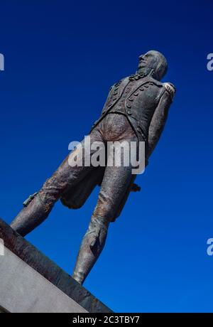 Irlande, Comté de Cork, Bantry, Statue du 1798 révolutionnaire irlandais Wolfe Tone. Banque D'Images