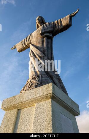 Statue de Cristo Rei, Garajau, Madère Banque D'Images