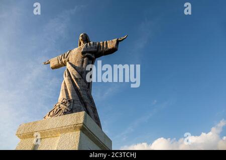 Statue de Cristo Rei, Garajau, Madère Banque D'Images