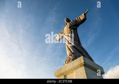 Statue de Cristo Rei, Garajau, Madère Banque D'Images