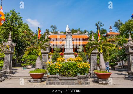 CHOA long son, pagode long son, Nha Trang, Vietnam, Asie Banque D'Images