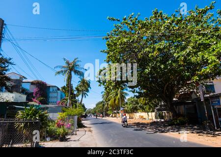 Nguyen Dinh Chieu, route côtière 77, Mui ne, Vietnam, Asie Banque D'Images