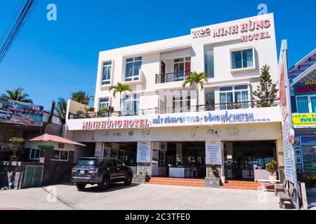 Ming Hung Hotel, Nguyen Dinh Chieu, route côtière 77, Mui ne, Vietnam, Asie Banque D'Images