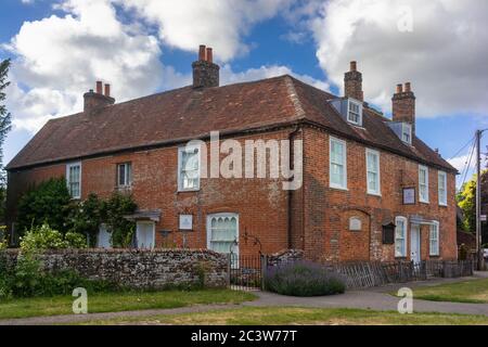 Jane Austen's House - un bâtiment classé de catégorie I où Jane Austen a vécu la majeure partie de sa vie, situé dans le village pittoresque de Chawton, Angleterre, Royaume-Uni Banque D'Images