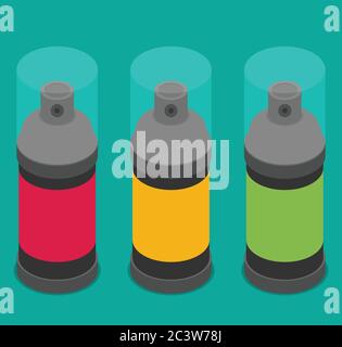 Bombe de peinture icône de surface vectorielle Illustration de Vecteur