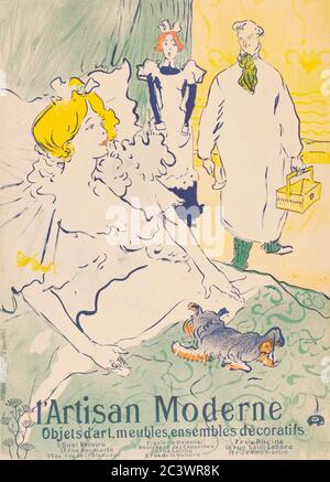 L'artisan moderne. Poster publicitaire de 1894 par Henri de Toulouse-Lautrec. Henri de Toulouse-Lautrec, artiste français, 1864-1901. Banque D'Images