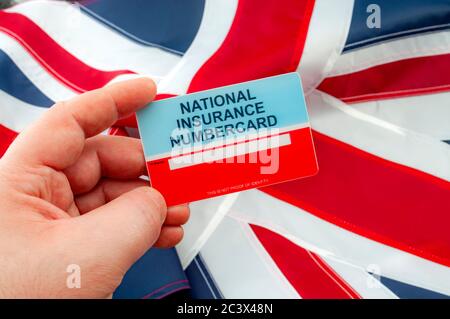 Numero D Assurance Nationale Ni De Carte Numero Pour Go Uk Photo Stock Alamy