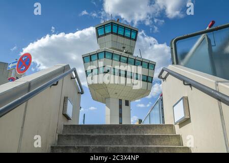 Tower, aéroport, Tegel, Reinickendorf, Berlin, Allemagne, Flughafen, Allemagne Banque D'Images