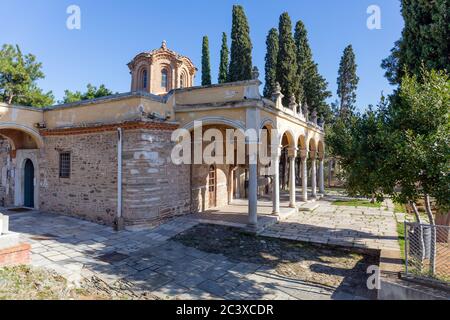 Monastère de Vlatades (Vlatadon), Ano poli, Thessalonique, Grèce. Banque D'Images