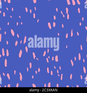 Motif sans couture à pois dispersés dessinés à la main Illustration de Vecteur