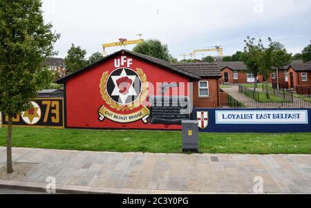 Freedom Corner, Belfast, Irlande du Nord, Royaume-Uni Banque D'Images