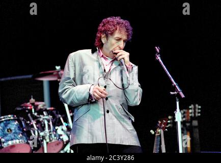 Bob Dylan aux Phoenix Festivals à Oxfordshire, Royaume-Uni 1995 Banque D'Images