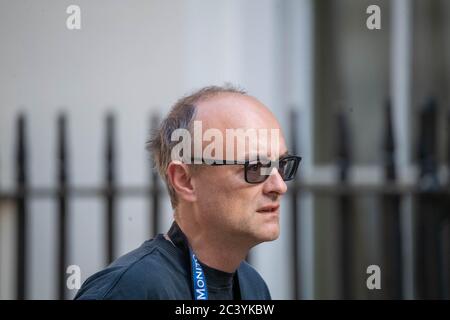 Londres, Royaume-Uni. 23 juin 2020. Dominic Cummings arrive à Downing Street, Londres crédit: Ian Davidson/Alay Live News Banque D'Images