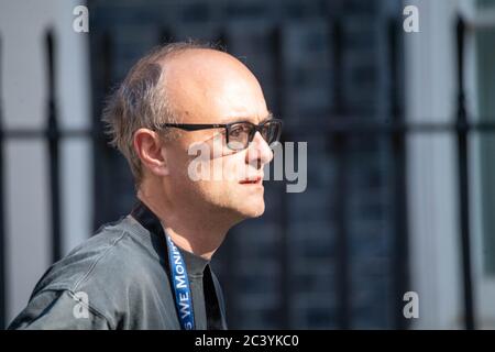 Londres, Royaume-Uni. 23 juin 2020. Dominic Cummings arrive à Downing Street, Londres crédit: Ian Davidson/Alay Live News Banque D'Images