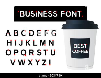 Police moderne alphabétique Business. Lettre majuscule. Typographie polices de style urbain pour la technologie, numérique, design de logo de film. Illustration vectorielle Illustration de Vecteur