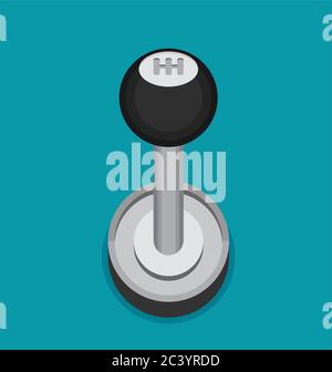 vecteur d'icône de transmission à vecteur plat Illustration de Vecteur