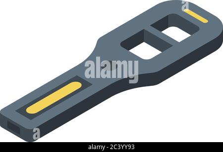 Icône de détecteur de métaux moderne, style isométrique Illustration de Vecteur